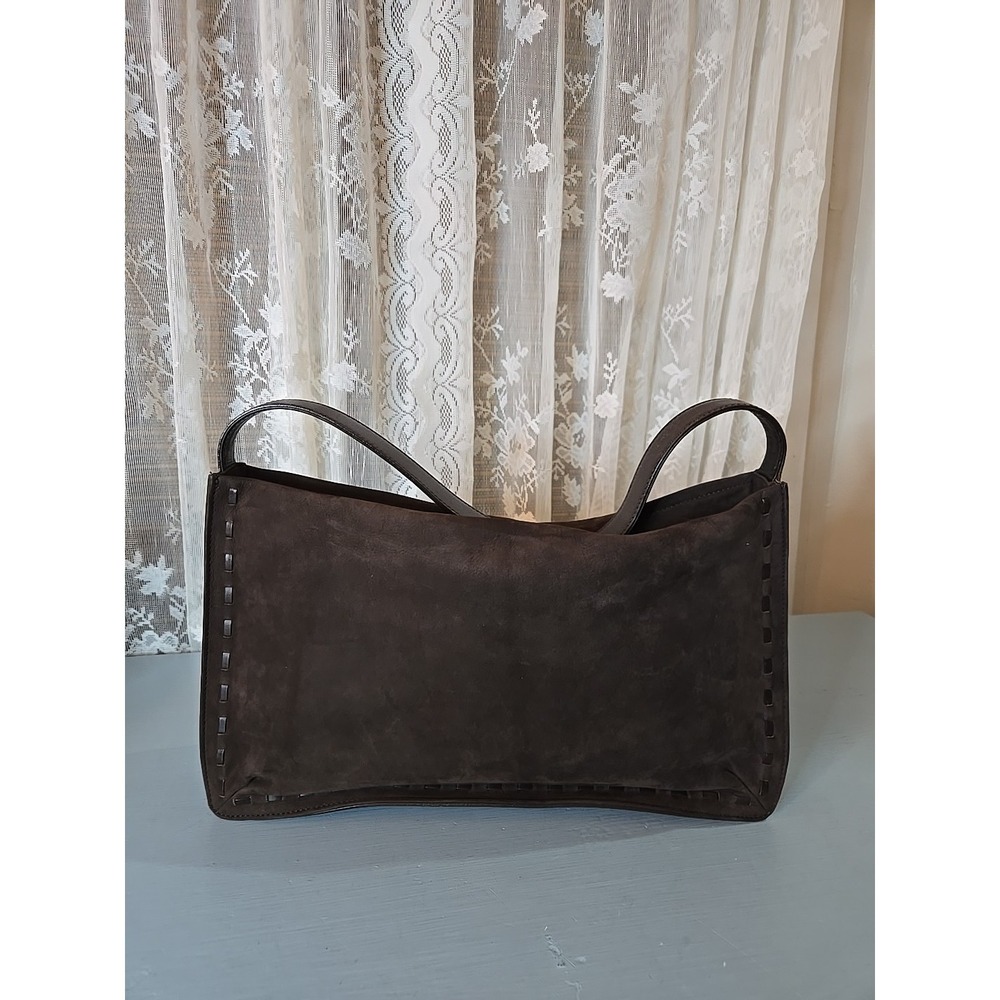 Vintage Coach 9476 Suede NUBUCK shoulder bag, turkey, brown leather (S7)